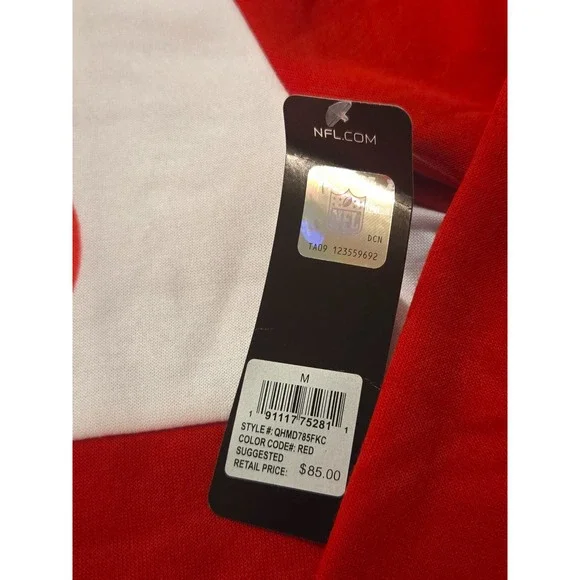 NFL Team Apparel Kansas City Chiefs Red Hoodie Mens Medium NWT - Picture 4 of 7